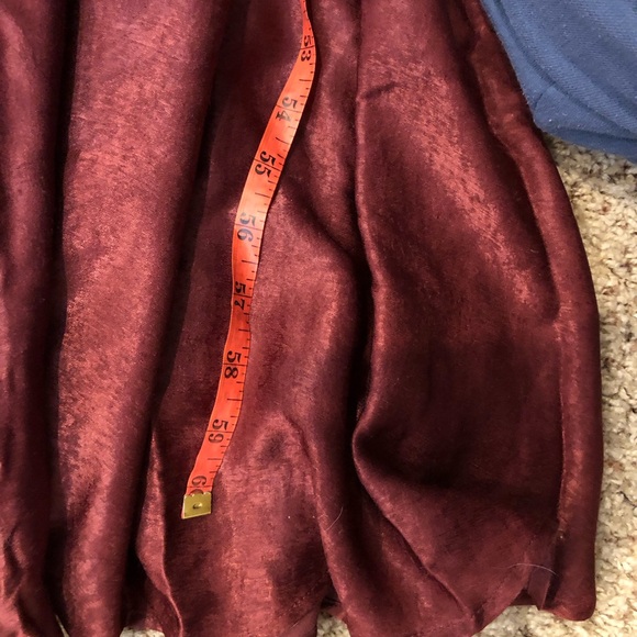 Lulu's NWT XL burgundy long sleeve maxi wrap dress style AD1949 - Picture 7 of 9